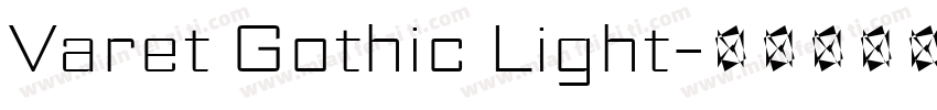 Varet Gothic Light字体转换